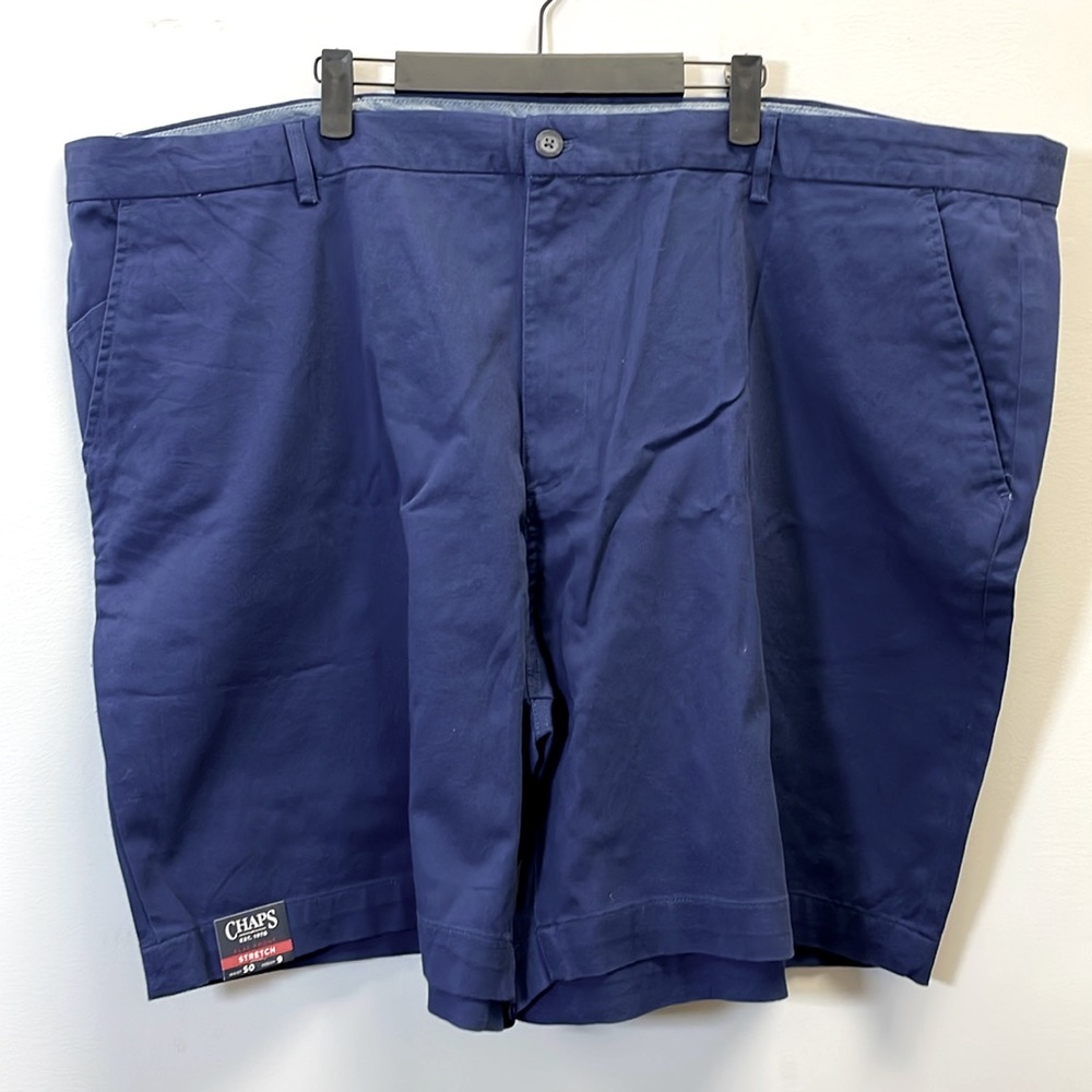 Chaps Big and Tall, Men’s size 50, Blue Depths Shorts.
